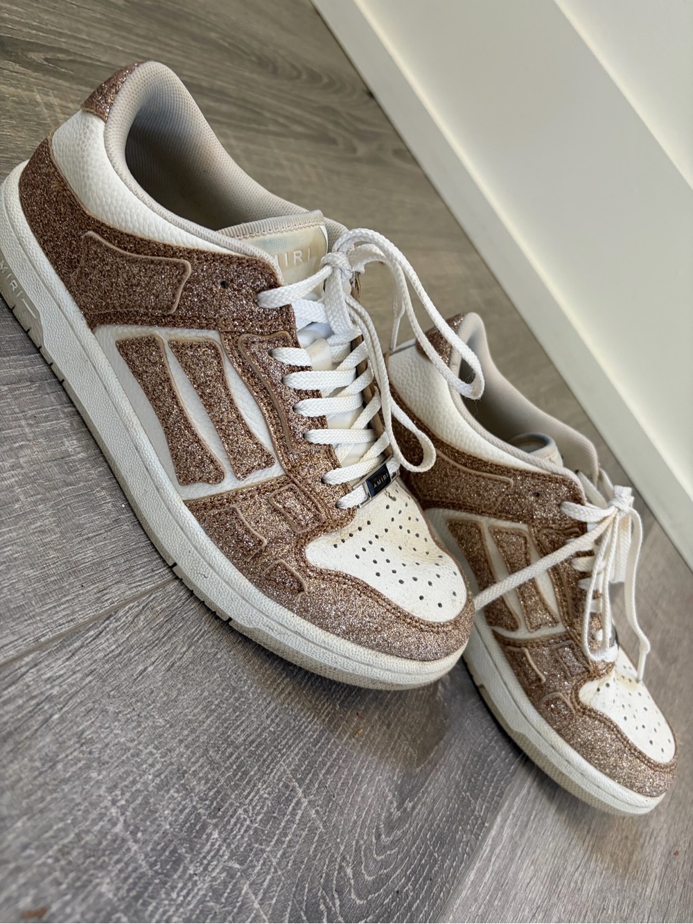 AMIRI SKEL Low-Top Sneakers- Rose Gold